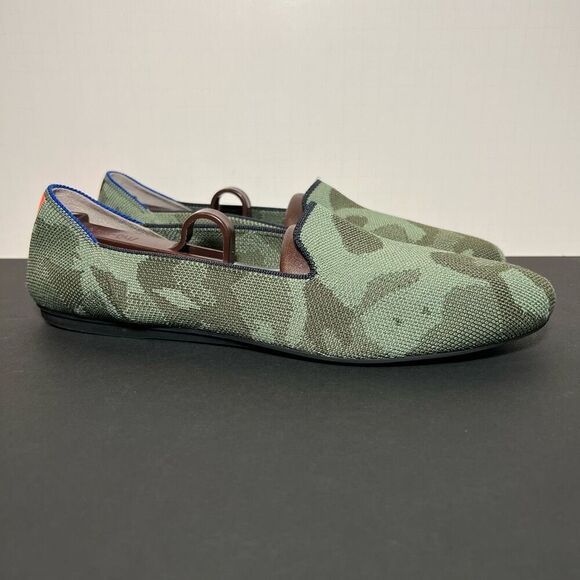 Womens ROTHYS The Loafer Olive Green Camouflage Slip On Shoes / Size 10.5 - Picture 1 of 8